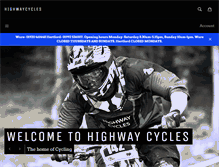 Tablet Screenshot of highwaycycles.co.uk